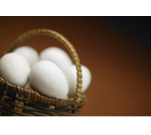 Picture of a basket with eggs