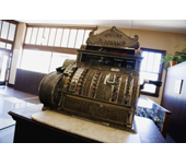Picture of an antique cash register
